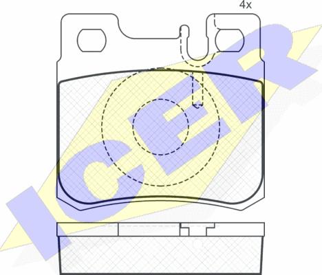 Icer 180978 - Kit pastiglie freno, Freno a disco autozon.pro