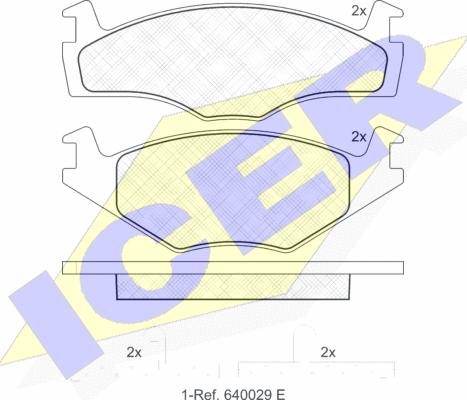 Icer 180459 - Kit pastiglie freno, Freno a disco autozon.pro