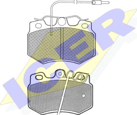 Icer 180465 - Kit pastiglie freno, Freno a disco autozon.pro