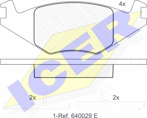 Icer 180461 - Kit pastiglie freno, Freno a disco autozon.pro