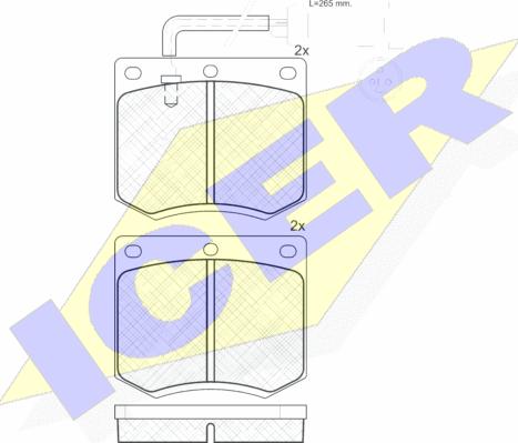 Icer 180402 - Kit pastiglie freno, Freno a disco autozon.pro