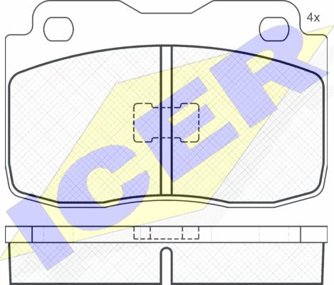 Icer 180473 - Kit pastiglie freno, Freno a disco autozon.pro