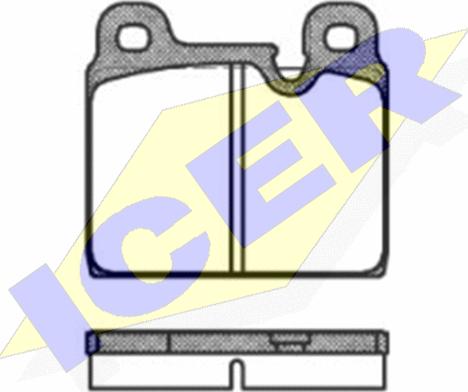 Icer 180508 - Kit pastiglie freno, Freno a disco autozon.pro