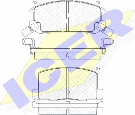 Icer 180656 - Kit pastiglie freno, Freno a disco autozon.pro