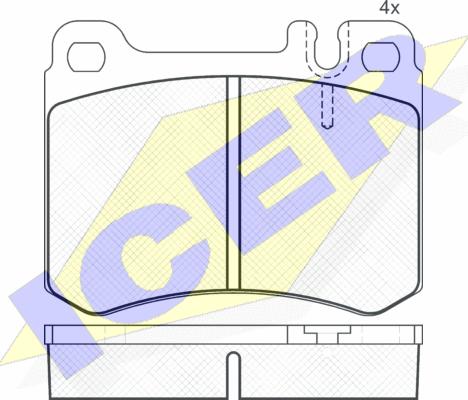 Icer 180685 - Kit pastiglie freno, Freno a disco autozon.pro