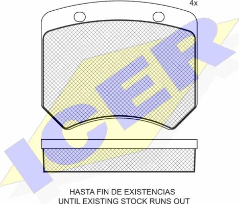 Icer 180003 - Kit pastiglie freno, Freno a disco autozon.pro