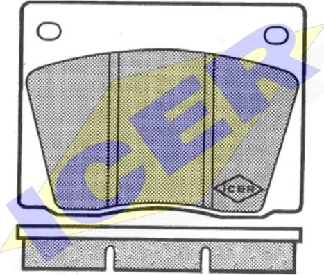 Icer 180013 - Kit pastiglie freno, Freno a disco autozon.pro