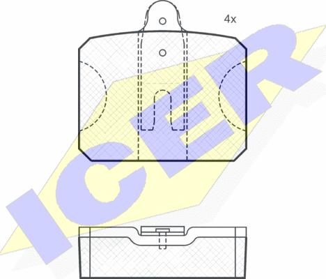 Icer 180114 - Kit pastiglie freno, Freno a disco autozon.pro