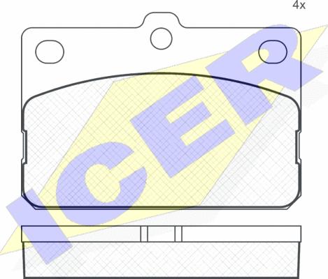 Icer 180185 - Kit pastiglie freno, Freno a disco autozon.pro