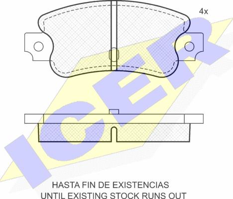 Icer 180133 - Kit pastiglie freno, Freno a disco autozon.pro