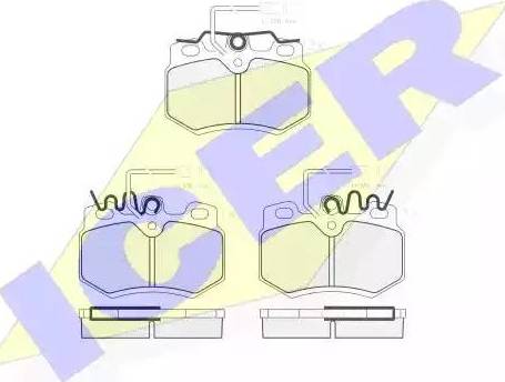 Icer 180862 - Kit pastiglie freno, Freno a disco autozon.pro