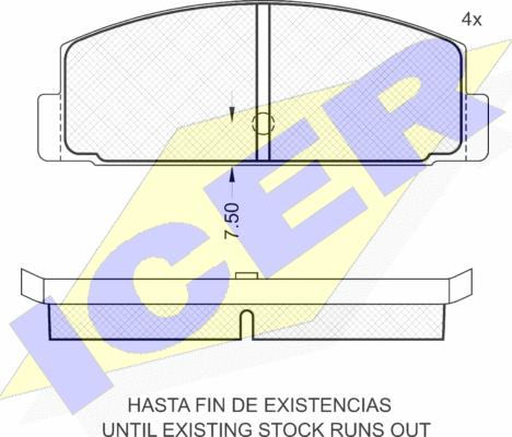 Icer 180391 - Kit pastiglie freno, Freno a disco autozon.pro