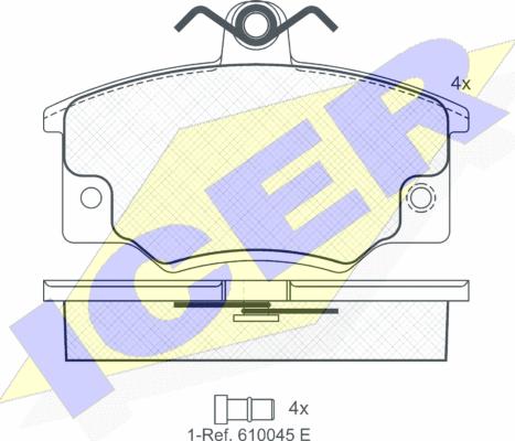 Icer 180397 - Kit pastiglie freno, Freno a disco autozon.pro