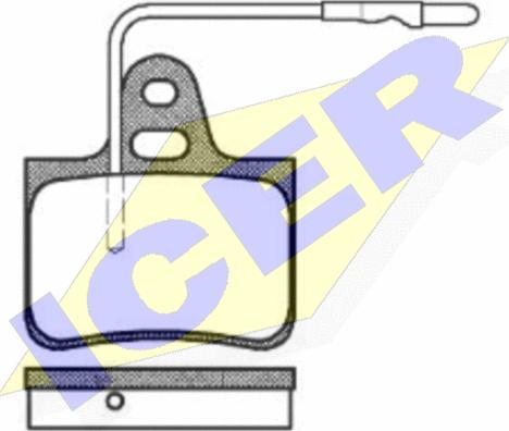 Icer 180364 - Kit pastiglie freno, Freno a disco autozon.pro