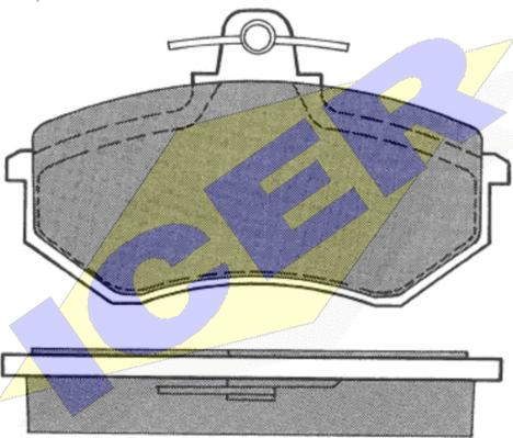 Icer 180338 - Kit pastiglie freno, Freno a disco autozon.pro