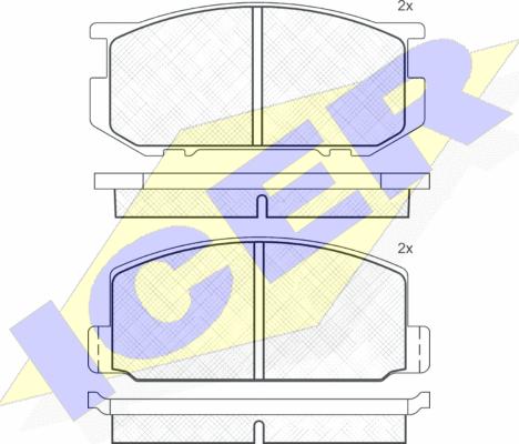 Icer 180295 - Kit pastiglie freno, Freno a disco autozon.pro