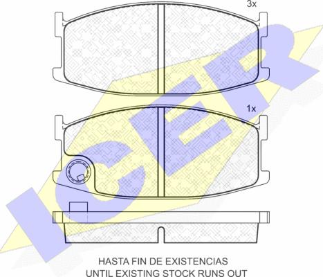 Icer 180297 - Kit pastiglie freno, Freno a disco autozon.pro