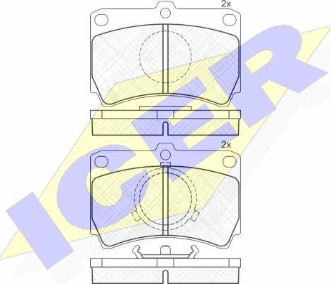 Icer 180756 - Kit pastiglie freno, Freno a disco autozon.pro