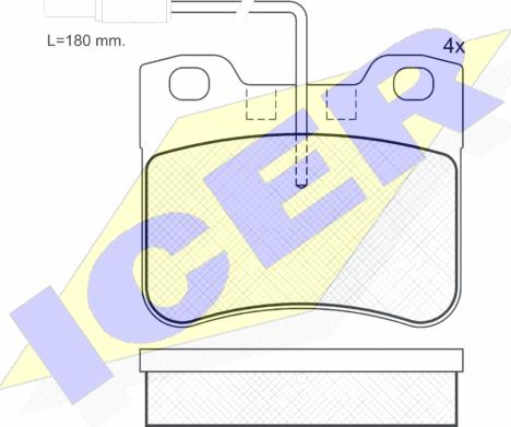 Icer 180788-202 - Kit pastiglie freno, Freno a disco autozon.pro