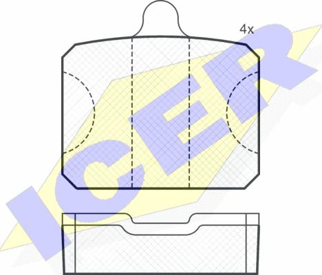 Icer 180737 - Kit pastiglie freno, Freno a disco autozon.pro