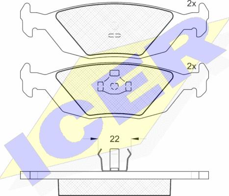 Icer 180775 - Kit pastiglie freno, Freno a disco autozon.pro