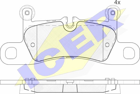 Icer 181987-200 - Kit pastiglie freno, Freno a disco autozon.pro