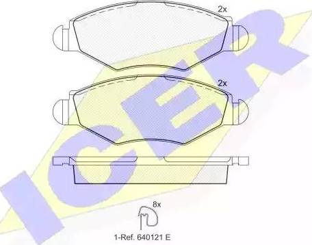 Icer 181439 - Kit pastiglie freno, Freno a disco autozon.pro