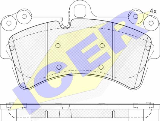 Icer 181595 - Kit pastiglie freno, Freno a disco autozon.pro