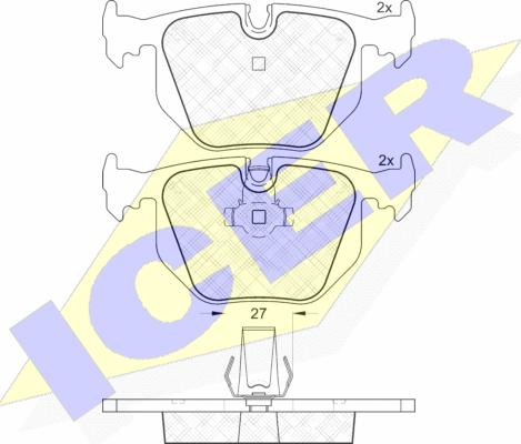 Icer 181552 - Kit pastiglie freno, Freno a disco autozon.pro