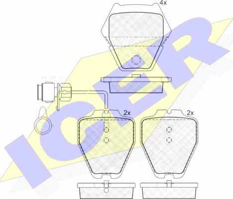 Icer 181565 - Kit pastiglie freno, Freno a disco autozon.pro