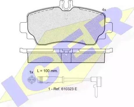 Icer 181516 - Kit pastiglie freno, Freno a disco autozon.pro