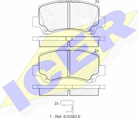 Icer 181589 - Kit pastiglie freno, Freno a disco autozon.pro