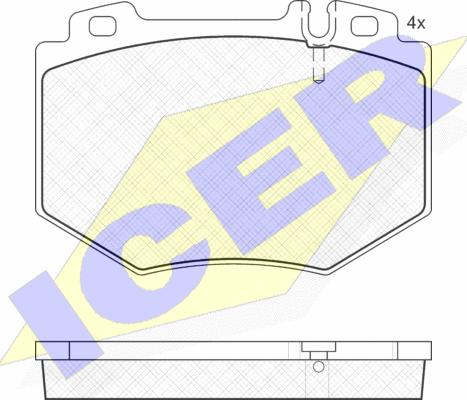 Icer 181538 - Kit pastiglie freno, Freno a disco autozon.pro