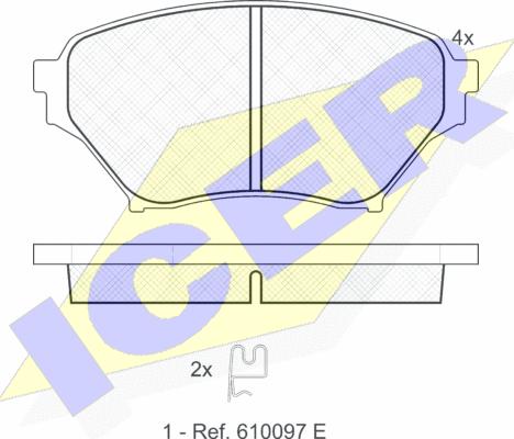 Icer 181529 - Kit pastiglie freno, Freno a disco autozon.pro