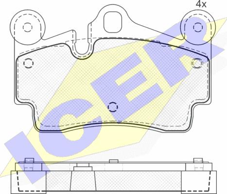 Icer 181611 - Kit pastiglie freno, Freno a disco autozon.pro