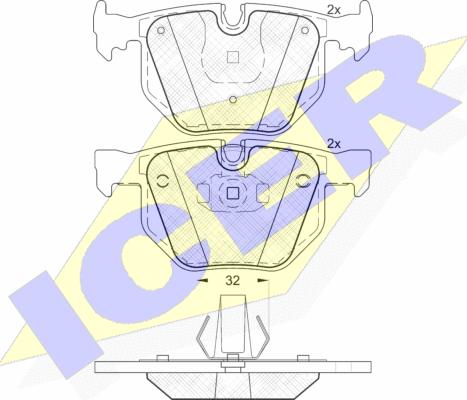 Icer 181685 - Kit pastiglie freno, Freno a disco autozon.pro