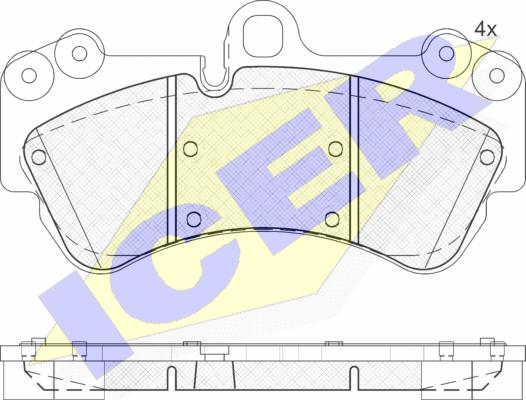 Icer 181620 - Kit pastiglie freno, Freno a disco autozon.pro