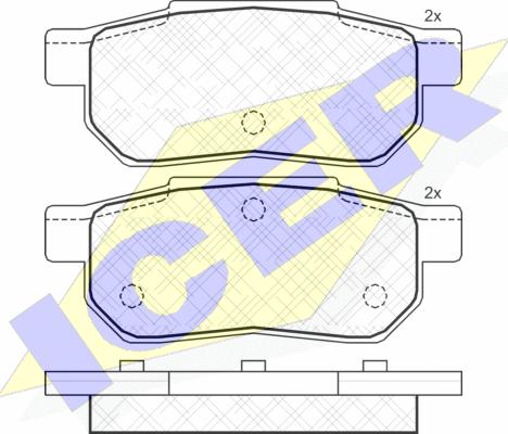 FTE BL2390A1 - Kit pastiglie freno, Freno a disco autozon.pro