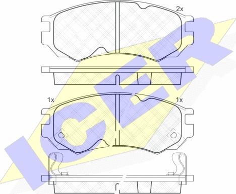 Icer 181106 - Kit pastiglie freno, Freno a disco autozon.pro