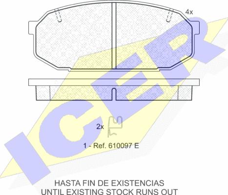 Icer 181112 - Kit pastiglie freno, Freno a disco autozon.pro