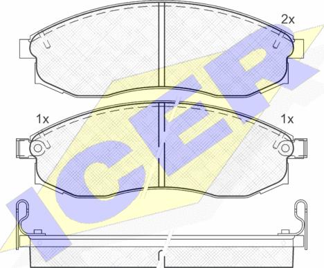 Icer 181179 - Kit pastiglie freno, Freno a disco autozon.pro