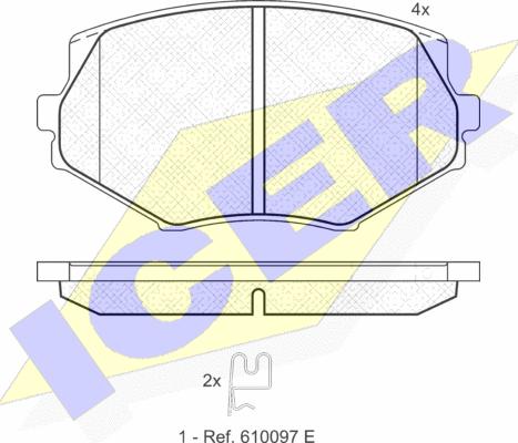 Icer 181818 - Kit pastiglie freno, Freno a disco autozon.pro