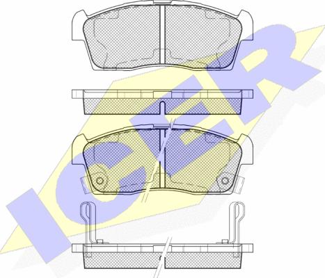 Icer 181833-203 - Kit pastiglie freno, Freno a disco autozon.pro