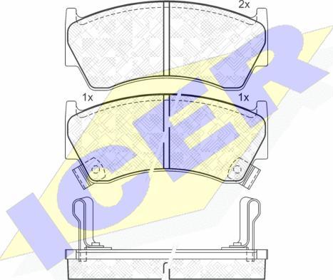 Icer 181394 - Kit pastiglie freno, Freno a disco autozon.pro