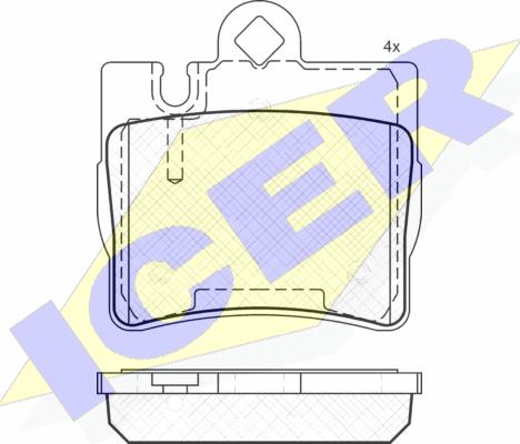 Icer 181390 - Kit pastiglie freno, Freno a disco autozon.pro