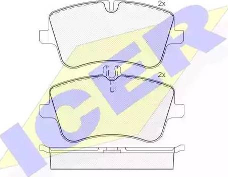 Icer 181369 - Kit pastiglie freno, Freno a disco autozon.pro