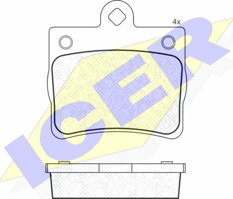 Icer 181310 - Kit pastiglie freno, Freno a disco autozon.pro