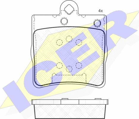 Icer 181311 - Kit pastiglie freno, Freno a disco autozon.pro