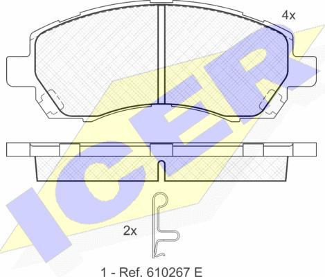 Icer 181318 - Kit pastiglie freno, Freno a disco autozon.pro