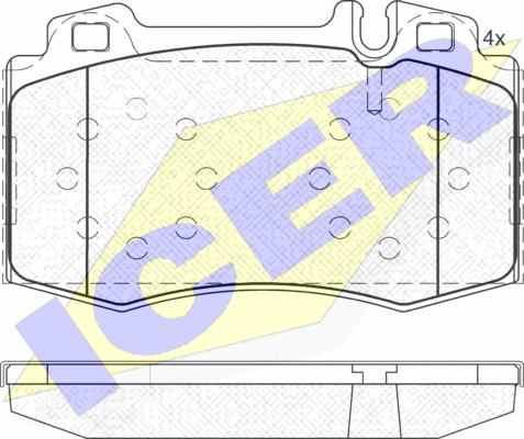 Icer 181389 - Kit pastiglie freno, Freno a disco autozon.pro